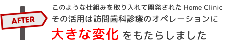 HomeClinicがもたらした変化